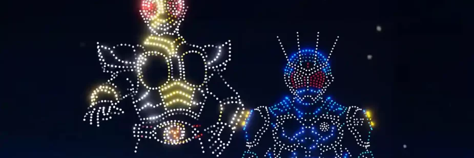 Kamen Rider Agito ganha show de drones em Tóquio para celebrar 25 anos e novo filme