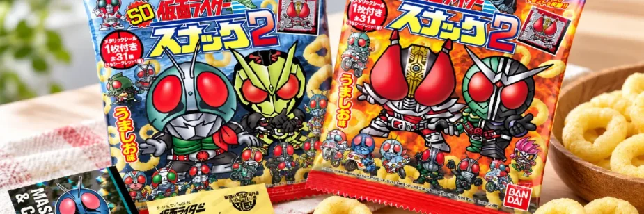 Kamen Rider ganha lanches com 31 adesivos e artes inéditas