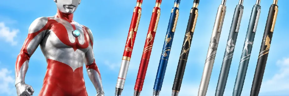 Ultraman ganha canetas e lapiseiras em parceria com marca japonesa