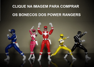 Bonecos dos Power Rangers