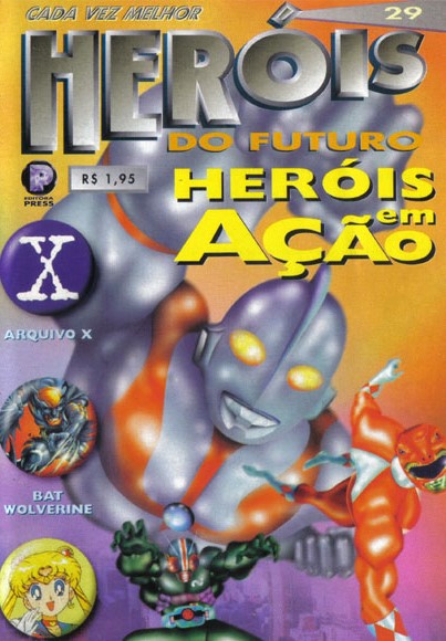 revista de tokusatsu heróis do futuro