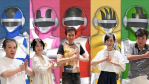 Elenco de Bioman se encontra novamente em evento de tokusatsu