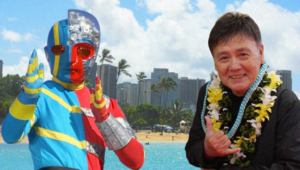 Tokufãs do Havaí celebram o Kikaider Forever com participação do ator do herói