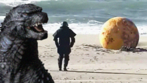 Origem do misterioso ovo de Godzilla encontrado no Japão é revelada