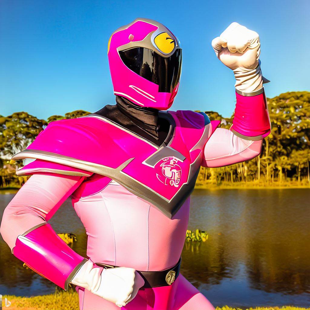 power ranger brasileiro rosa