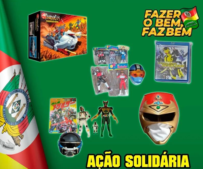 Resistência Tokusatsu promove leilão solidário com vários itens