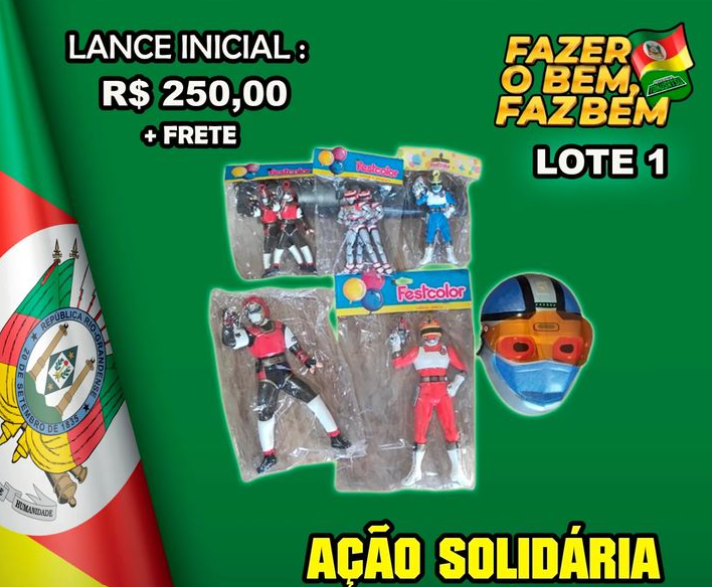 Resistência Tokusatsu promove leilão solidário com vários itens