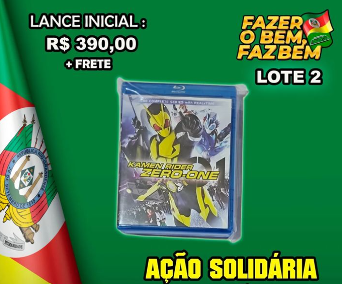 Resistência Tokusatsu promove leilão solidário com vários itens