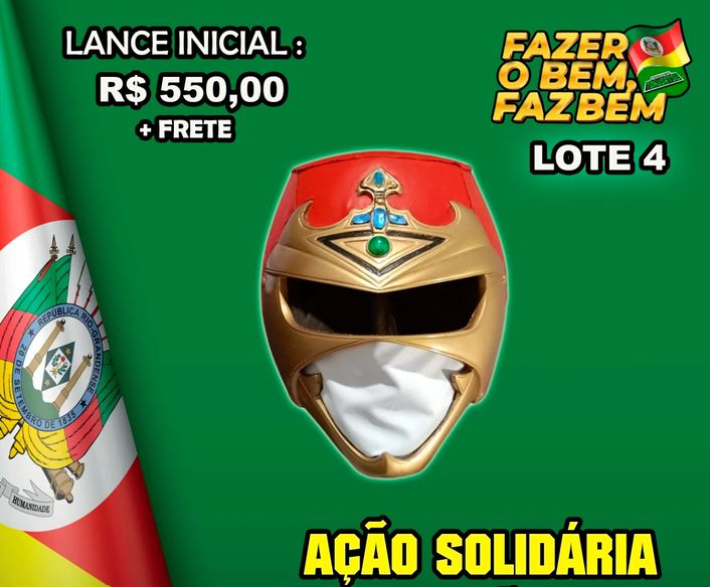 Resistência Tokusatsu promove leilão solidário com vários itens