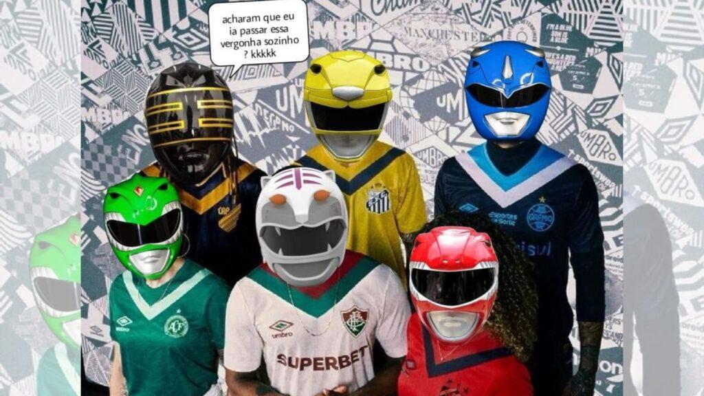 Camiseta do Athletico é comparada aos Power Rangers e vira meme