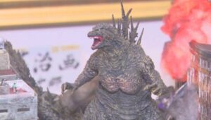 Exposição de Godzilla em santuário une espiritualidade e cultura pop