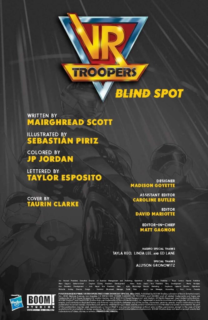 Capas e páginas da HQ dos VR Troopers são reveladas