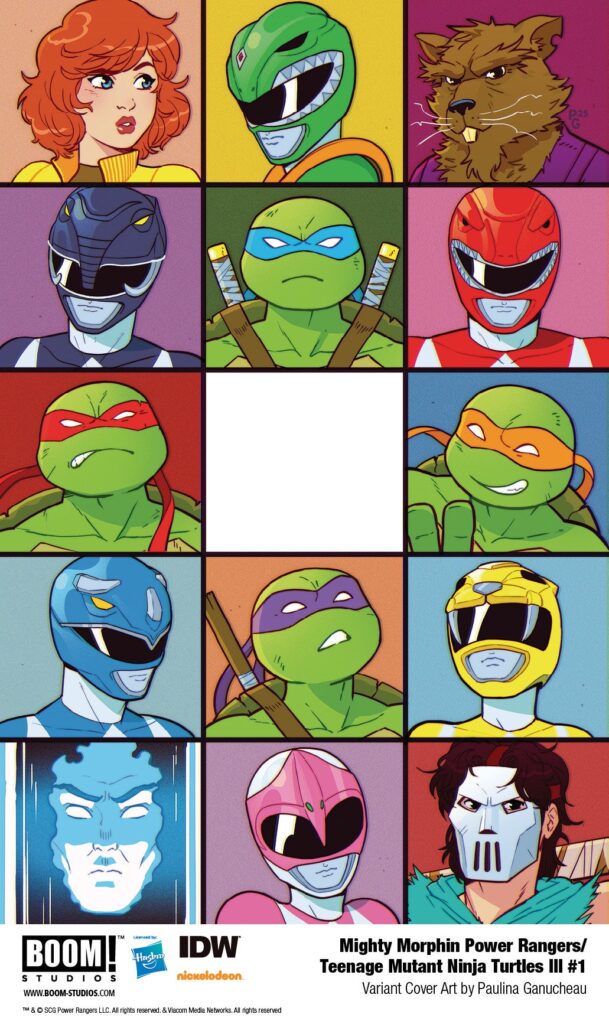 Terceira HQ entre Power Rangers e Tartarugas Ninja chega em agosto
