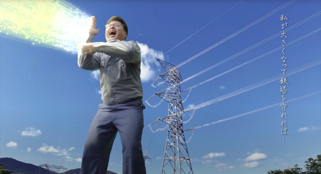 Kanegon visita canteiro de obras em novo comercial da Kansai Electric