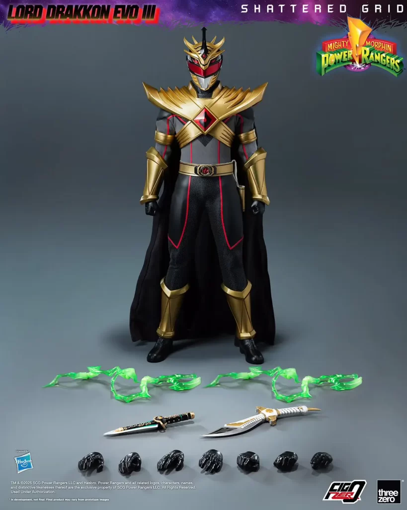 Threezero revela figura definitiva de Lord Drakkon Evo III com 34 articulações