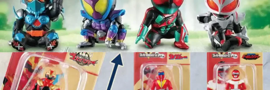 Kamen Riders, Super Sentais e Gamera ganham novos gashapons