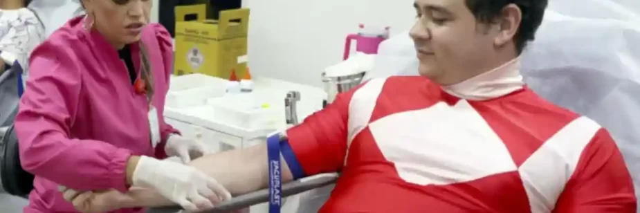 Power Rangers vão ao Hemocentro para incentivar doação de sangue