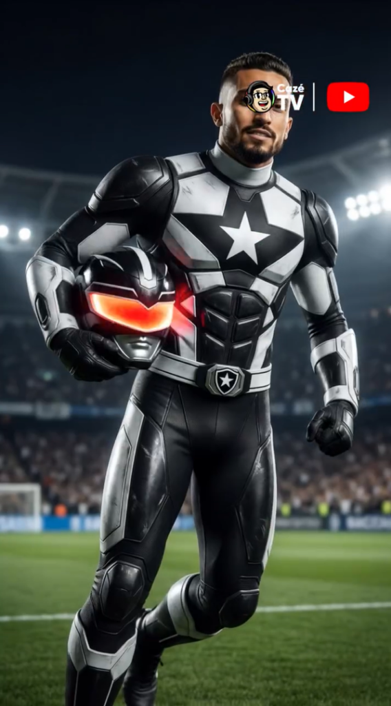 Jogadores de futebol viram Power Rangers em brincadeira da CazéTV