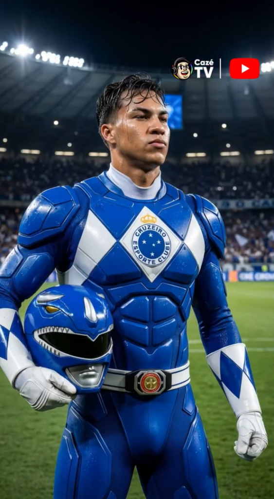 Jogadores de futebol viram Power Rangers em brincadeira da CazéTV