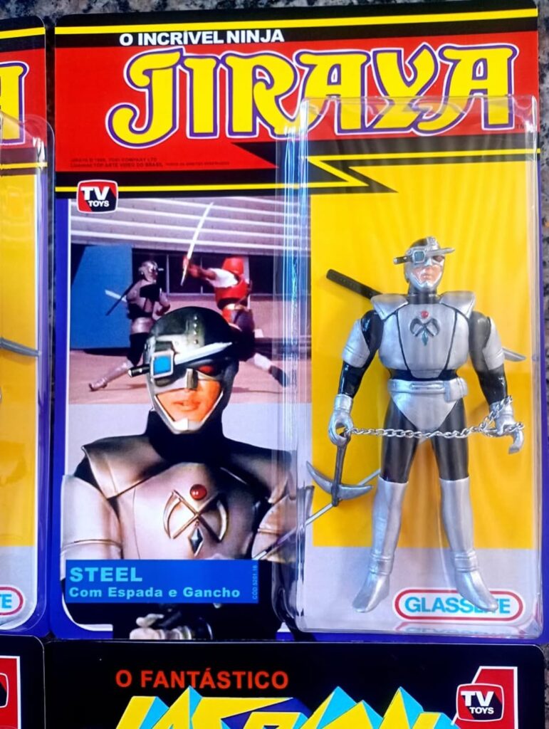 Estúdio nacional recria bonecos de Jaspion e Jiraiya no estilo Glasslite