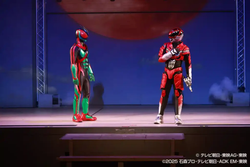 Gavan Infinity e Kamen Rider Zeztz se encontram em show