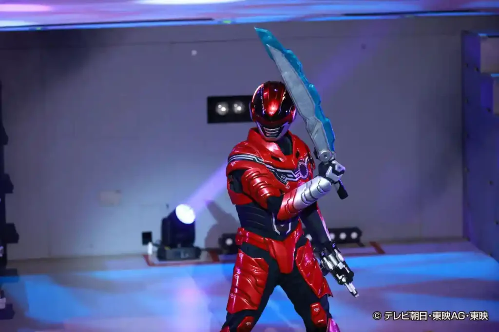 Gavan Infinity e Kamen Rider Zeztz se encontram em show