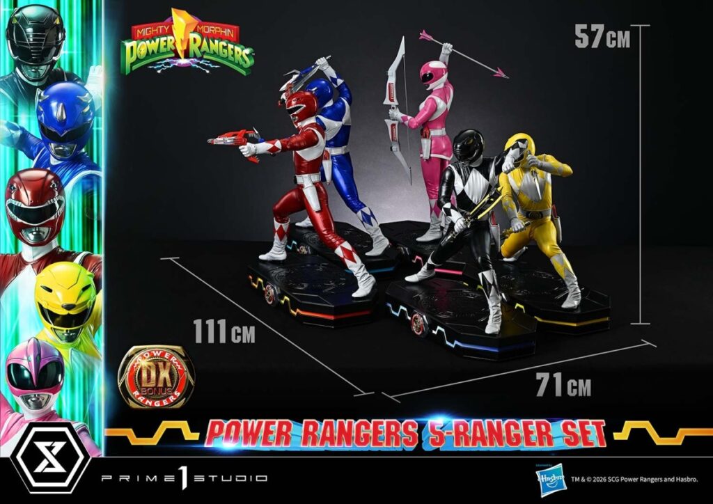 Power Rangers ganha estátuas premium com versão limitada