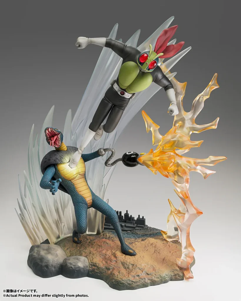 Bandai transforma Rider Kick em estátua de 30 centímetros