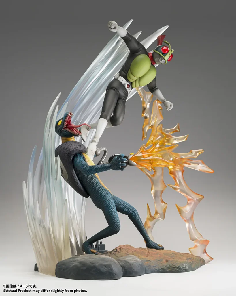 Bandai transforma Rider Kick em estátua de 30 centímetros