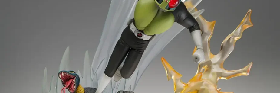 Bandai transforma Rider Kick em estátua de 30 centímetros