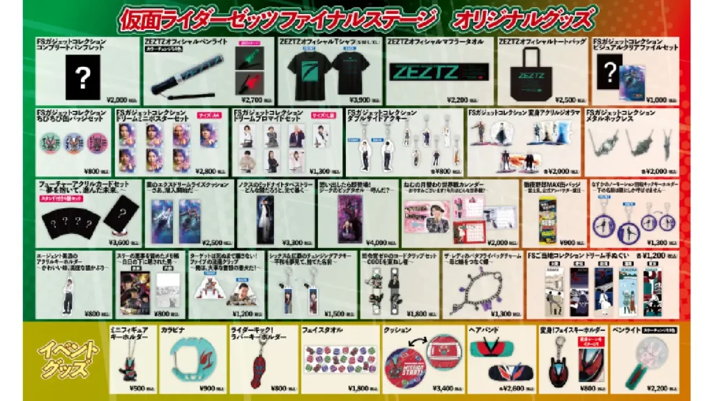 Despedida de Kamen Rider Zeztz tem coleção exclusiva no Japão