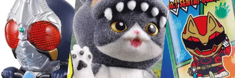 Kamen Rider, Godzilla e Super Sentai ganham novos gashapons