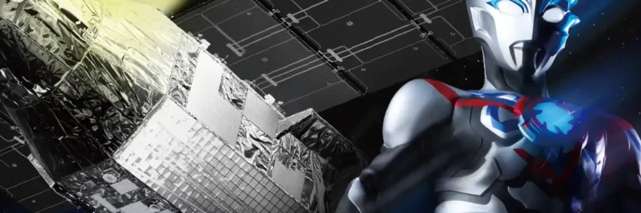 Ultraman Blazar encontra satélite científico real em missão espacial