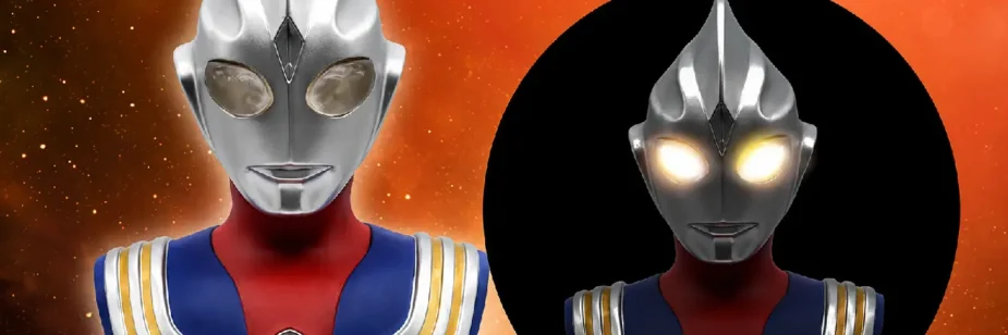 Ultraman Tiga ganha busto comemorativo que acende os olhos