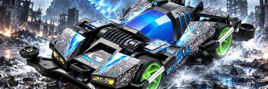 Godzilla Minus Zero ganha Mini 4WD com detalhes do raio atômico