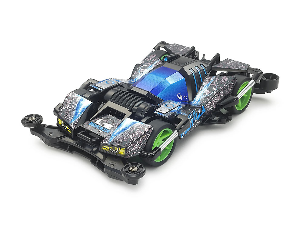 Godzilla Minus Zero ganha Mini 4WD preto com detalhes do raio atômico