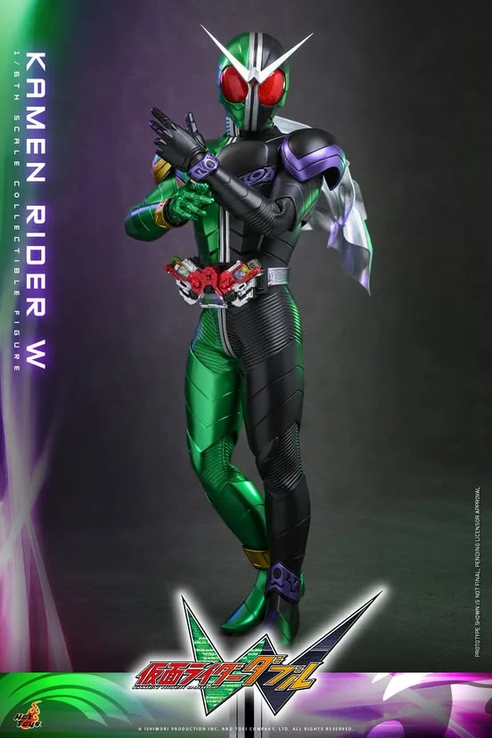 Hot Toys transforma Kamen Rider W em boneco de 31 cm com olhos iluminados