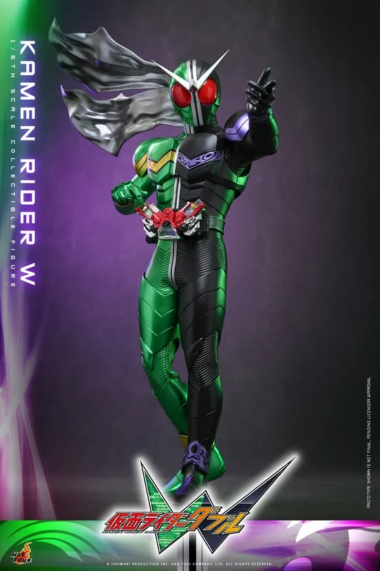 Hot Toys transforma Kamen Rider W em boneco de 31 cm com olhos iluminados