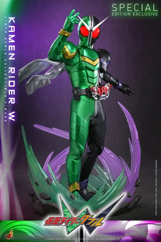 Hot Toys transforma Kamen Rider W em boneco de 31 cm com olhos iluminados