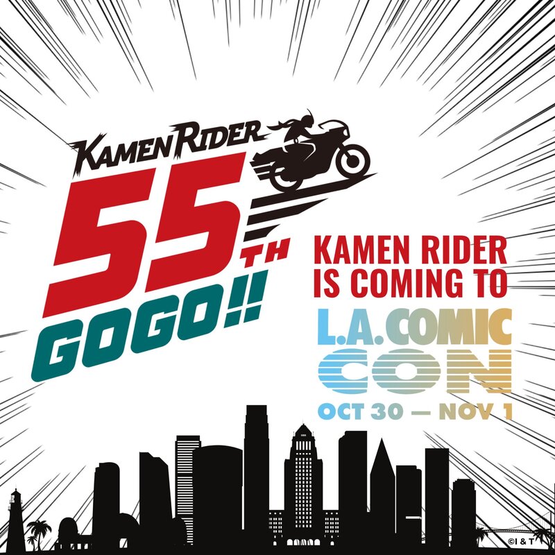 Kamen Rider retorna à Los Angeles Comic Con em celebração dos 55 anos