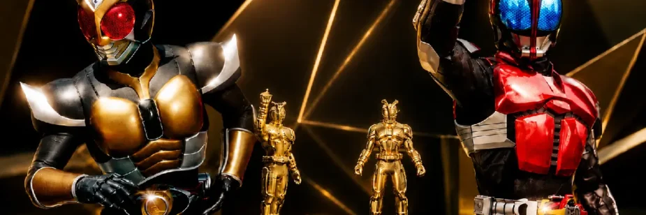 Kamen Riders ganham peças de ouro puro que custam mais de R$ 2 mil