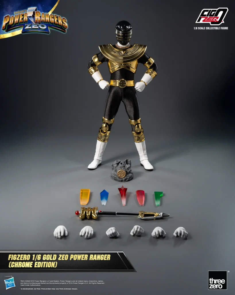 Power Rangers Zeo ganha boneco do Ranger Dourado premium