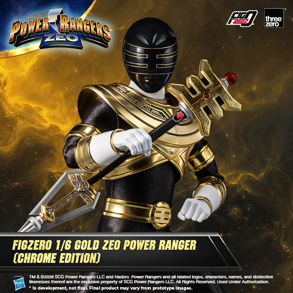 Power Rangers Zeo ganha boneco do Ranger Dourado premium