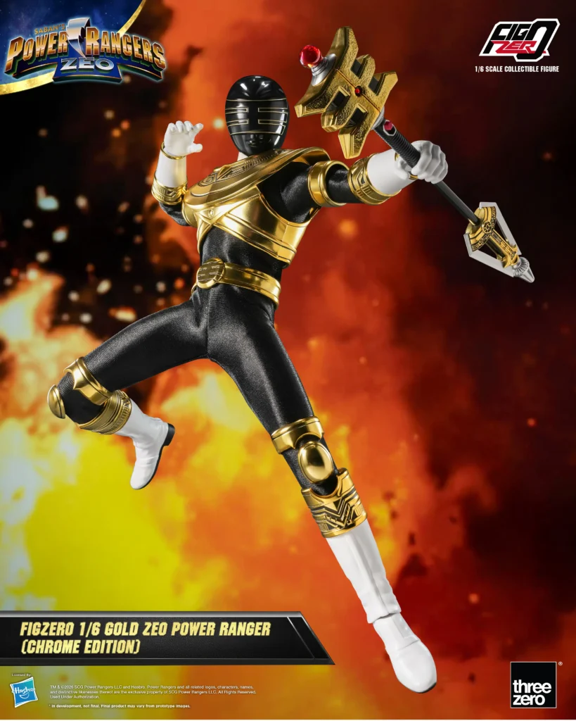 Power Rangers Zeo ganha boneco do Ranger Dourado premium