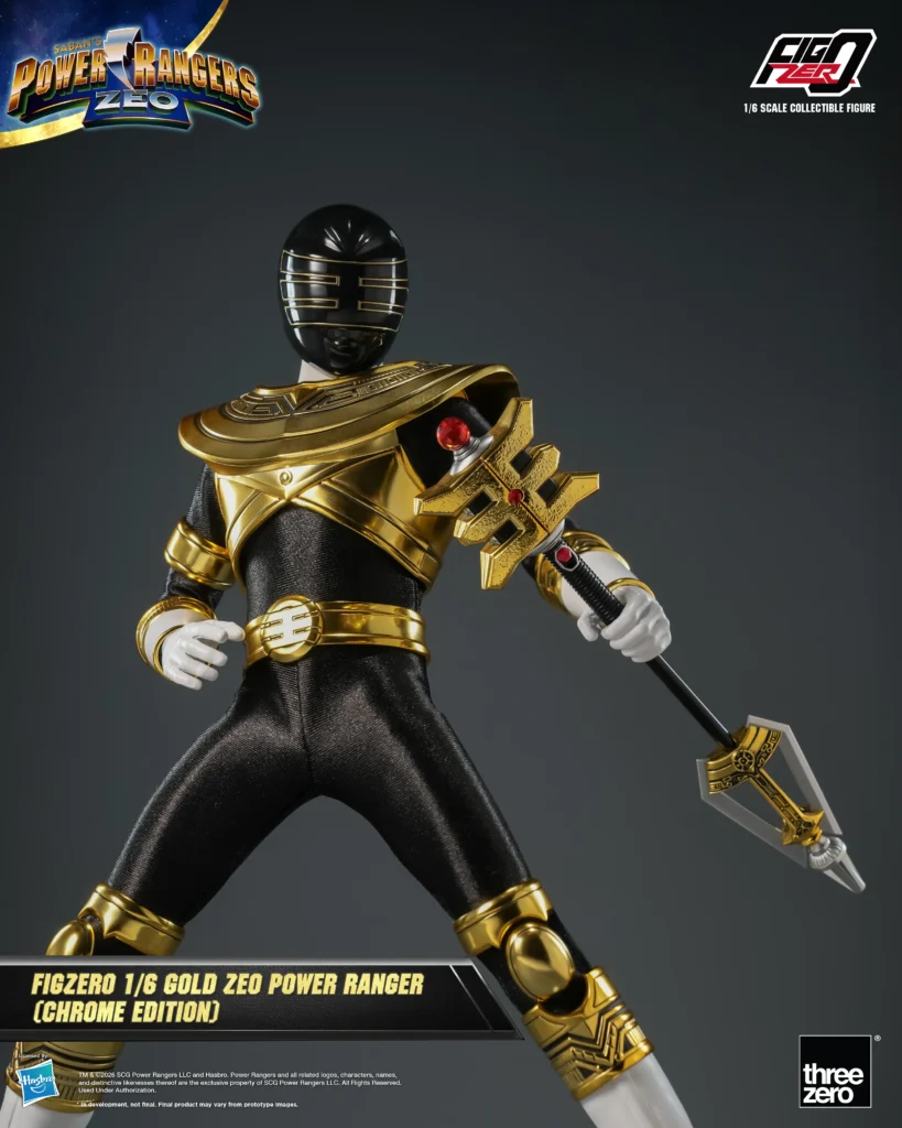 Power Rangers Zeo ganha boneco do Ranger Dourado premium