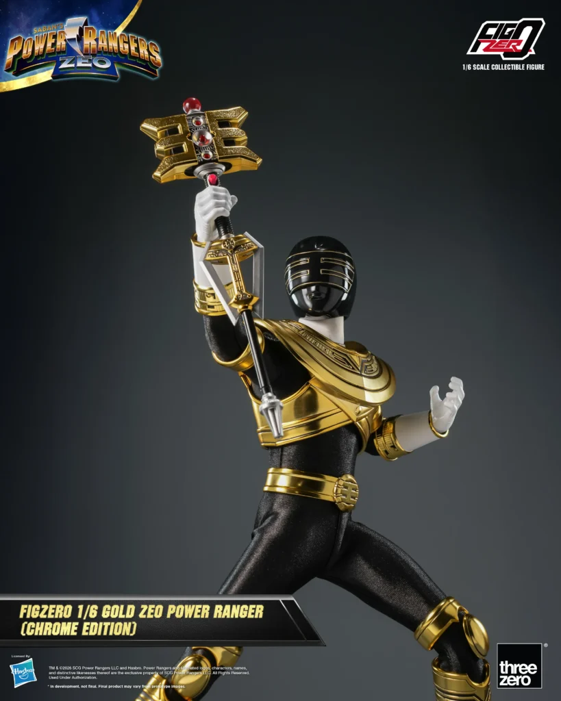 Power Rangers Zeo ganha boneco do Ranger Dourado premium
