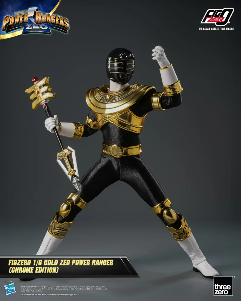 Power Rangers Zeo ganha boneco do Ranger Dourado premium