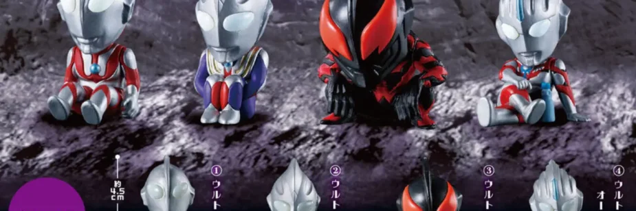Ultraman, Tiga, Belial e Orb ganham colecionáveis sentados e esperando