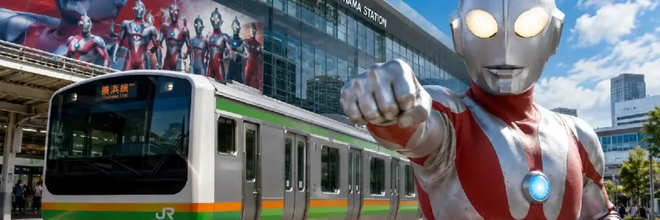 Ultraman transforma complexo ferroviário em ação comemorativa