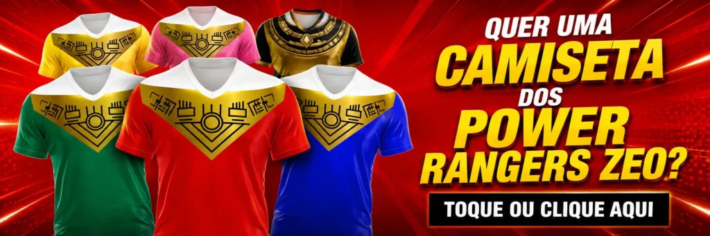 camiseta power rangers zeo